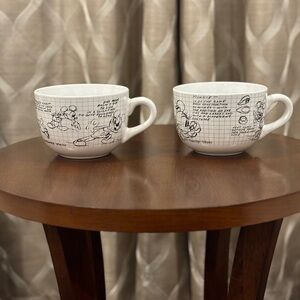 Disney Sketchbook Minnie and Mickey Soup Mug Set